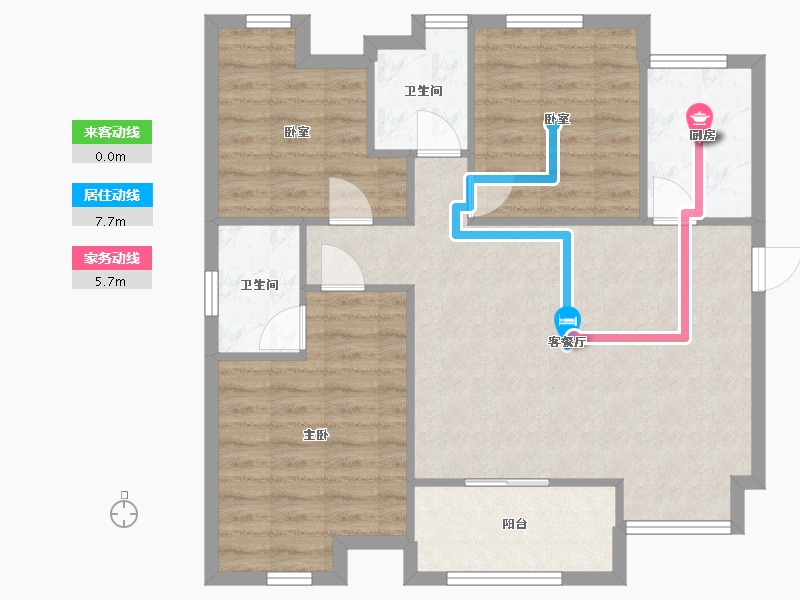 广东省-清远市-保利天汇朗园-80.00-户型库-动静线