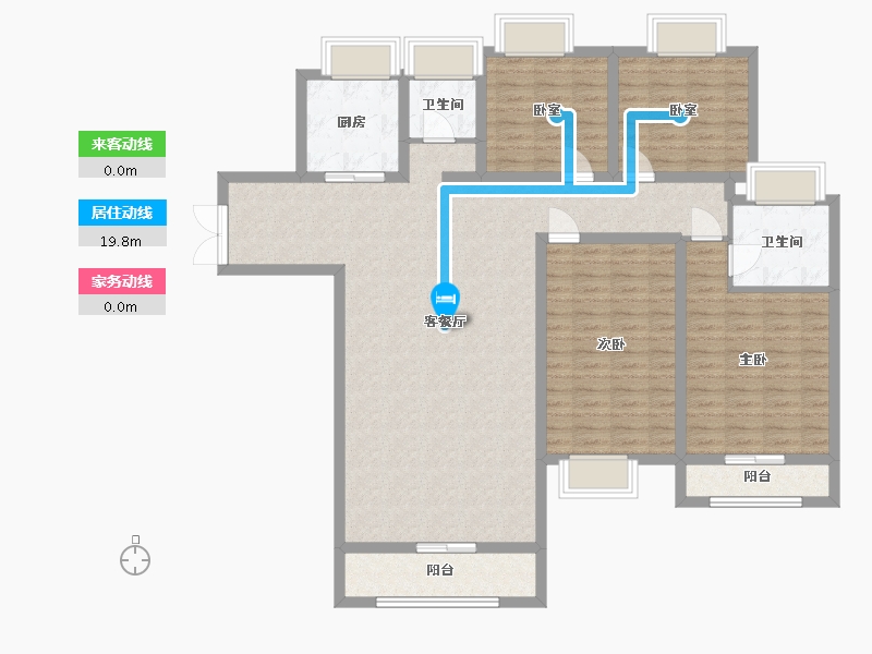 贵州省-黔西南布依族苗族自治州-万达新天地-133.00-户型库-动静线