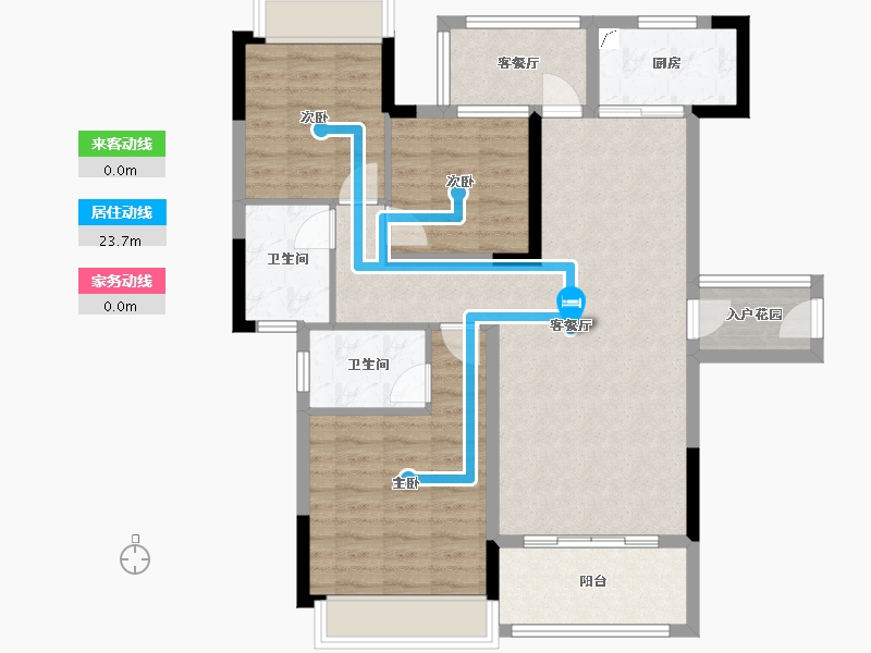 湖南省-永州市-壹方中心-104.00-户型库-动静线