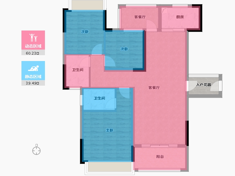 湖南省-永州市-壹方中心-104.00-户型库-动静分区