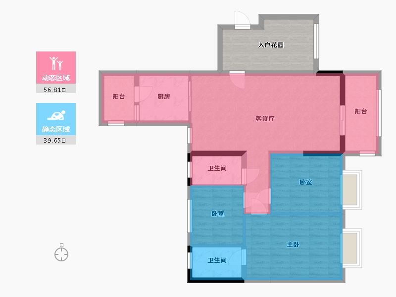 广东省-云浮市-新成花园-98.00-户型库-动静分区