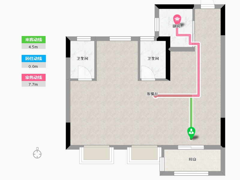 福建省-龙岩市-远洋山水-62.00-户型库-动静线