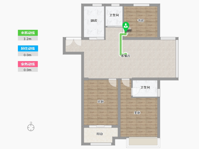 江苏省-徐州市-华宇悦城-90.00-户型库-动静线