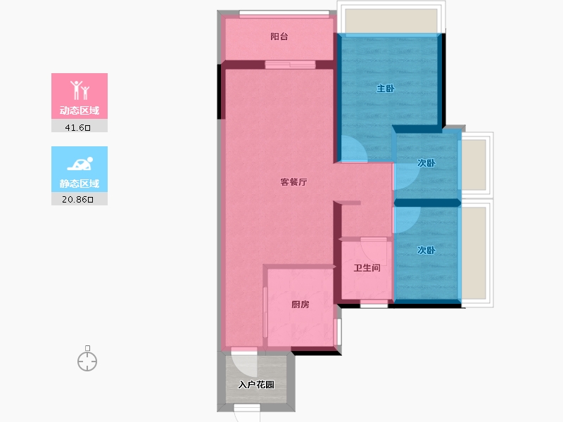 广东省-广州市-万科城市之光-63.33-户型库-动静分区