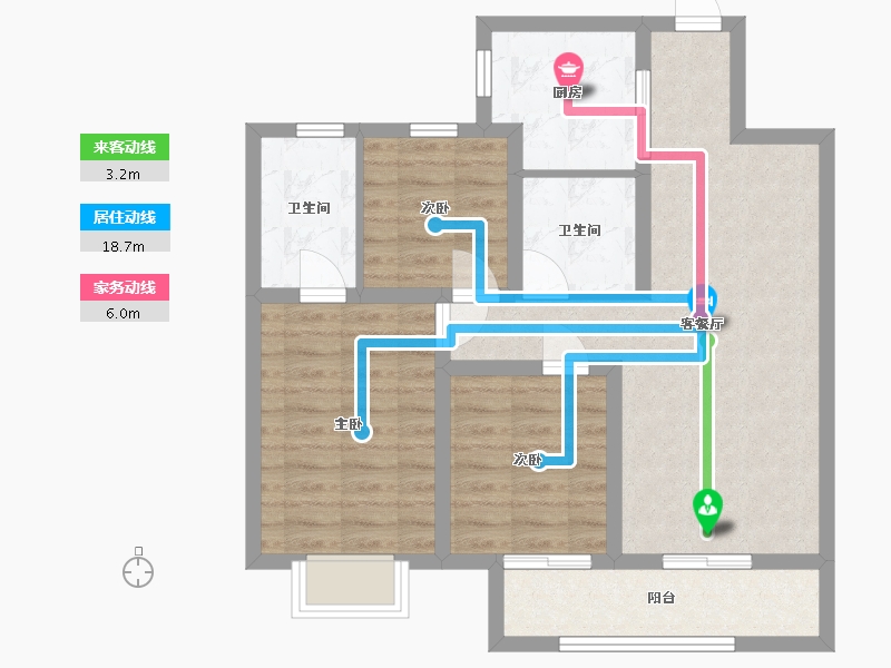 山东省-济南市-融创文旅城-89.00-户型库-动静线