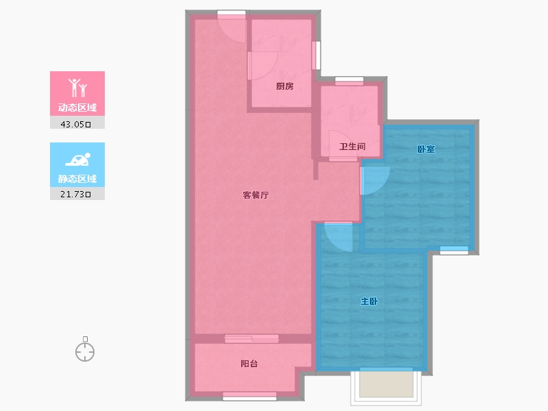 河北省-廊坊市-港中旅海泉湾-61.00-户型库-动静分区