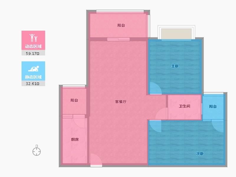 广西壮族自治区-南宁市-民族苑小区-83.00-户型库-动静分区