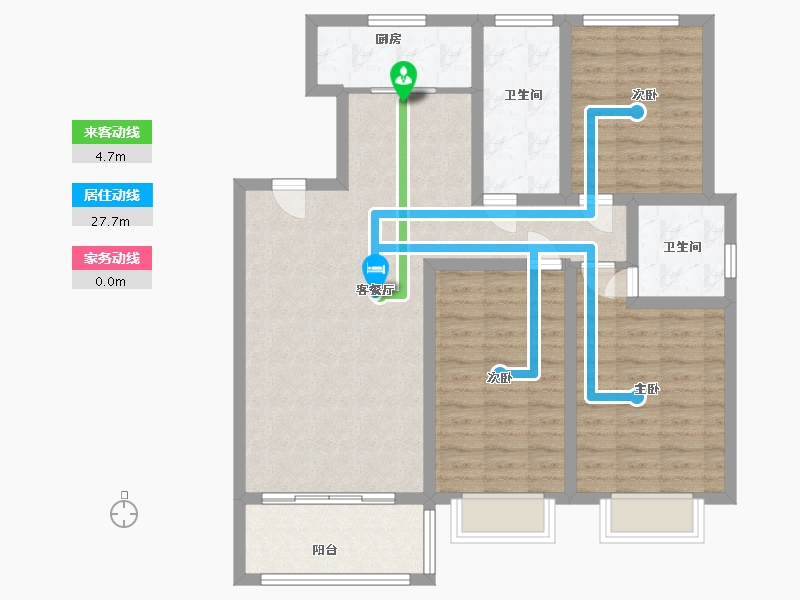 山东省-潍坊市-锦程嘉苑-99.00-户型库-动静线