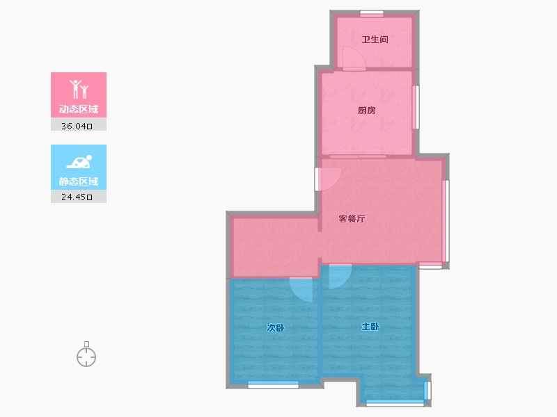 辽宁省-沈阳市-巴塞罗那-80.00-户型库-动静分区