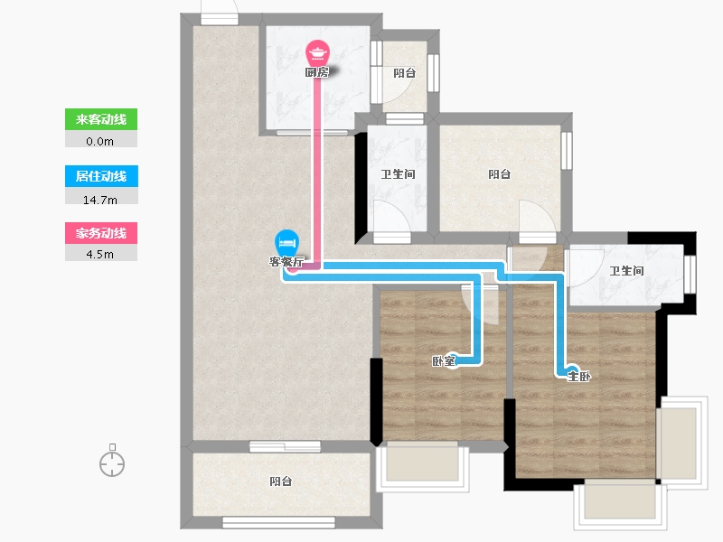 广东省-清远市-万基新翡翠上峸-77.86-户型库-动静线