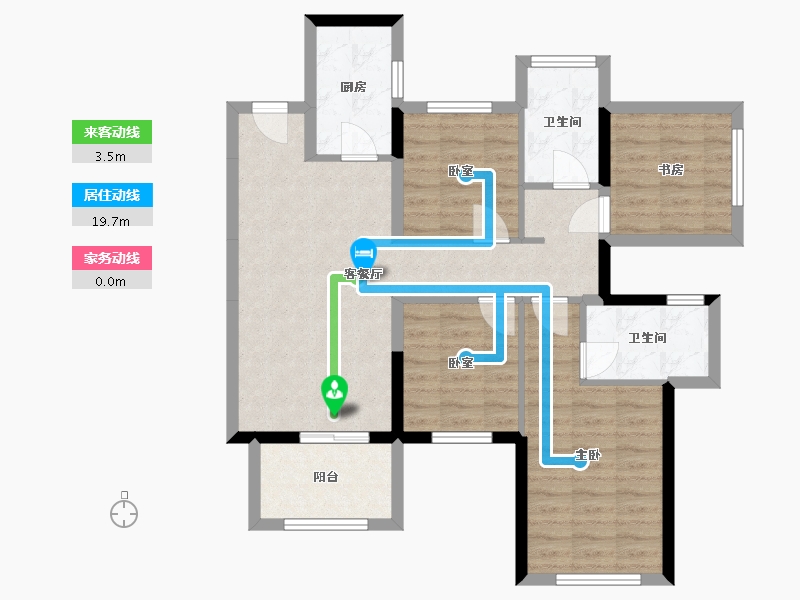 广西壮族自治区-南宁市-保利领秀前城-89.00-户型库-动静线