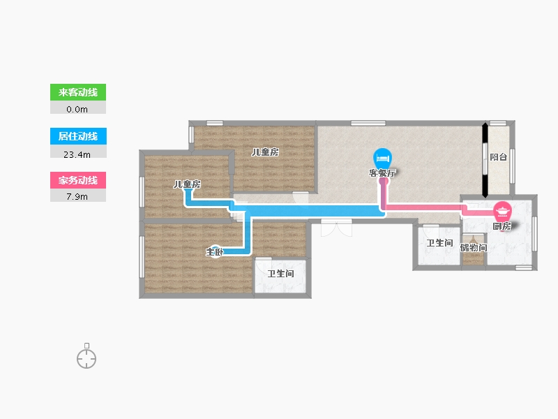 浙江省-温州市-一品花园-112.72-户型库-动静线