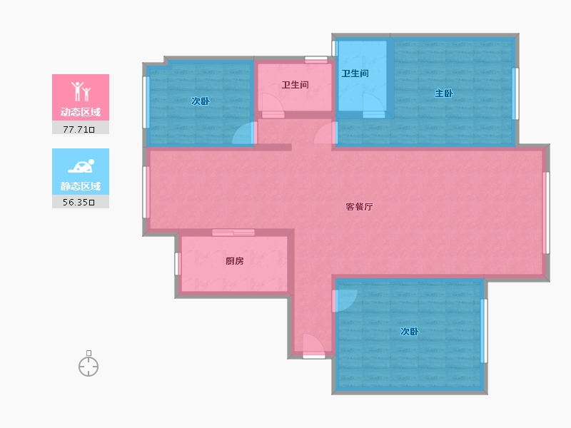 江西省-宜春市-融汇幸福城-97.06-户型库-动静分区