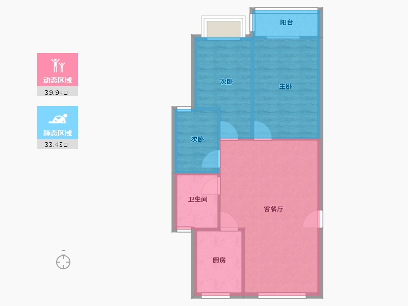 山东省-泰安市-博文盛世-80.00-户型库-动静分区