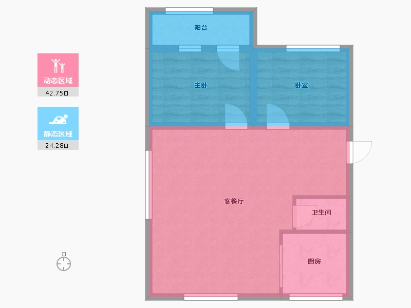 广西壮族自治区-南宁市-交通科学院-60.00-户型库-动静分区