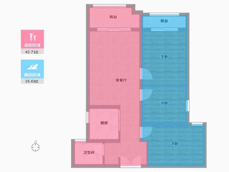 河南省-新乡市-国悦城-75.00-户型库-动静分区