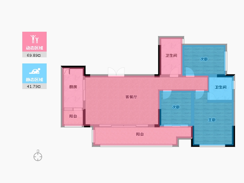 四川省-德阳市-仟坤天朗-114.00-户型库-动静分区