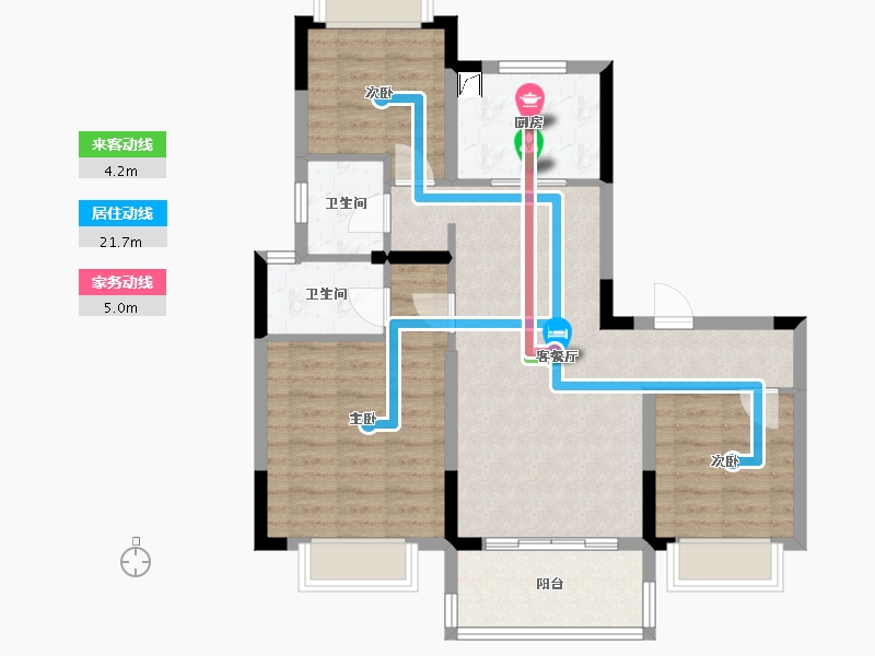 安徽省-安庆市-碧桂园·长江万里-97.00-户型库-动静线