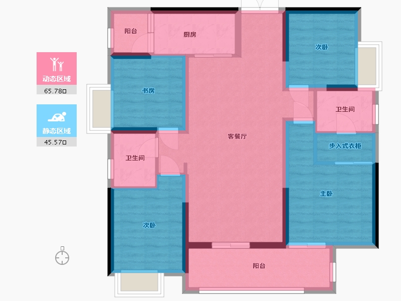 四川省-成都市-川发天府上城-105.00-户型库-动静分区