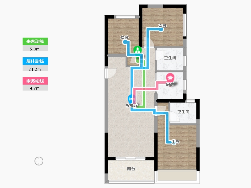 河南省-郑州市-美盛·中华城-78.00-户型库-动静线