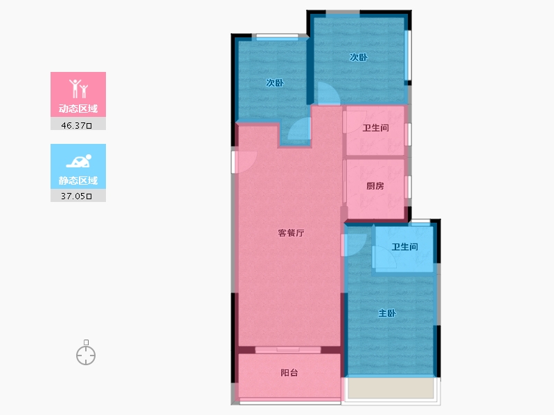 河南省-郑州市-美盛·中华城-78.00-户型库-动静分区