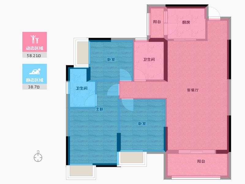 广西壮族自治区-梧州市-灏景玥城-108.00-户型库-动静分区