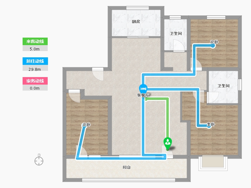 山东省-青岛市-印象梧桐-114.00-户型库-动静线