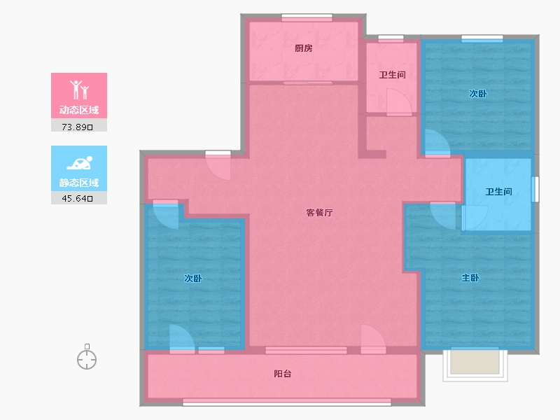 山东省-青岛市-印象梧桐-114.00-户型库-动静分区