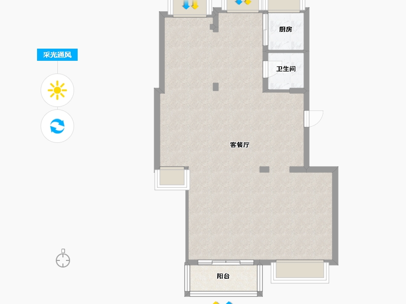 福建省-福州市-得贵路-70.00-户型库-采光通风