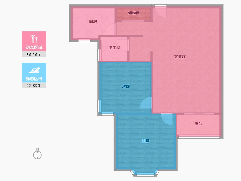 上海-上海市-香港丽园-88.00-户型库-动静分区