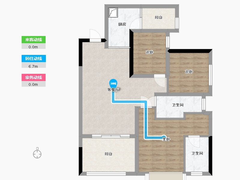 重庆-重庆市-国奥村-3期-81.03-户型库-动静线