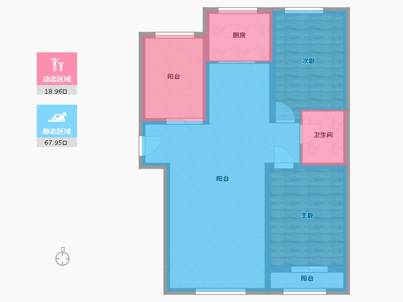 辽宁省-丹东市-凤凰首府-83.00-户型库-动静分区