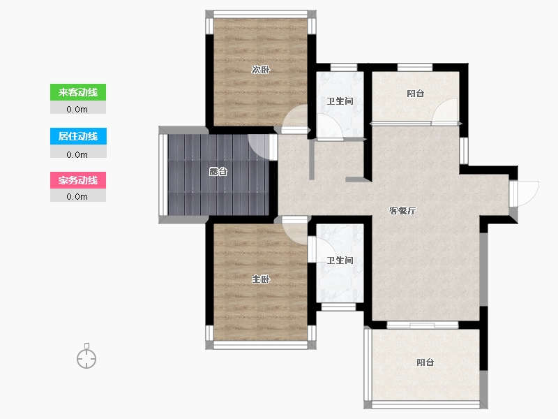 四川省-攀枝花市-普达阳光国际康养度假区-71.99-户型库-动静线