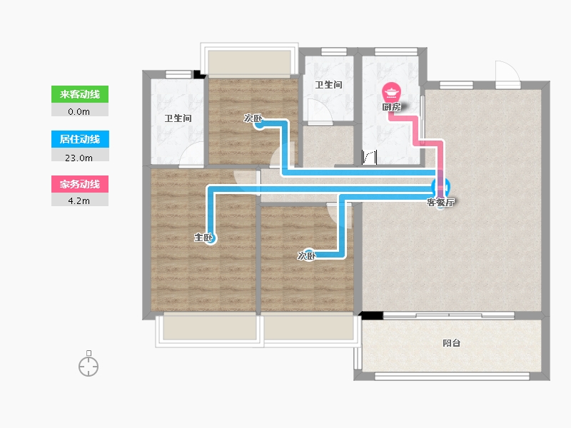 江苏省-南京市-新城振业铭著风华-92.00-户型库-动静线