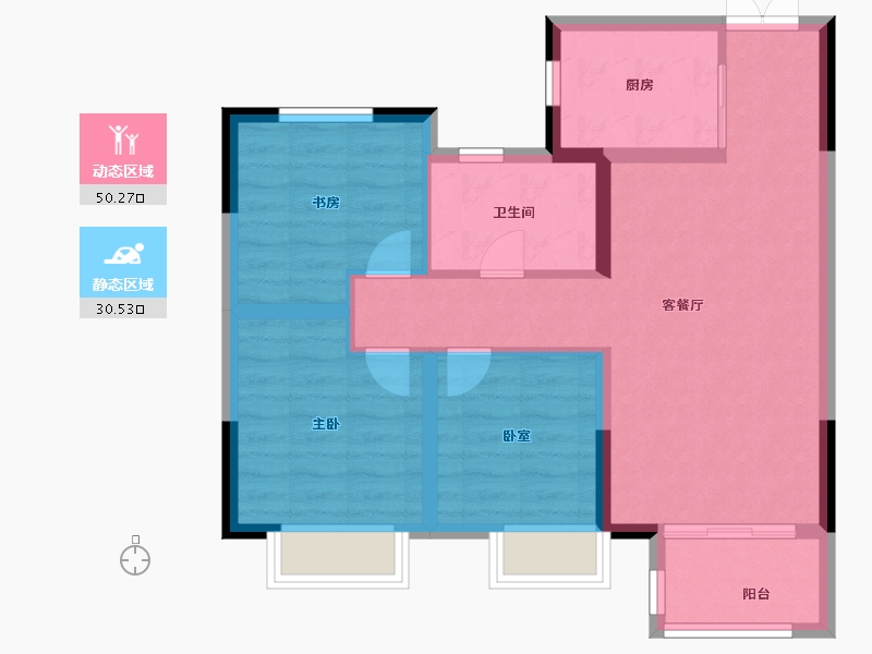 江苏省-镇江市-金辉·芸都尚院-72.00-户型库-动静分区