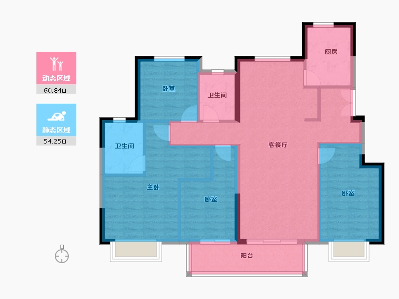 江苏省-镇江市-金辉·芸都尚院-104.00-户型库-动静分区