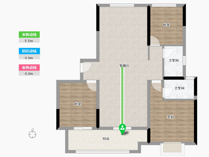 河南省-南阳市-新野建业尊府-95.59-户型库-动静线