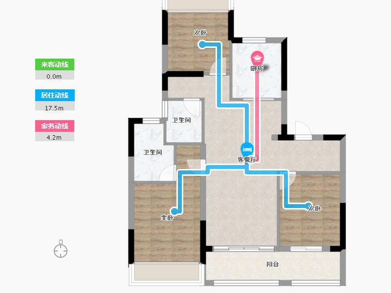 江苏省-南京市-星河·钟山盛世-78.40-户型库-动静线