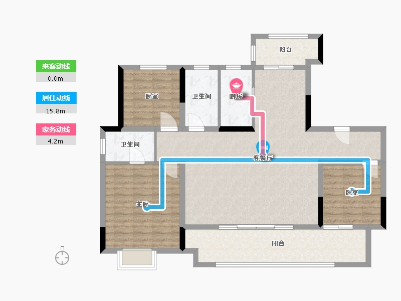 河南省-南阳市-新野建业尊府-113.58-户型库-动静线