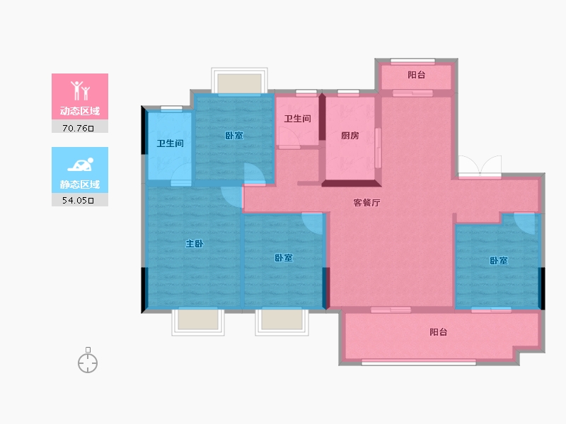 江西省-南昌市-远洋靖淞·云璟-112.21-户型库-动静分区