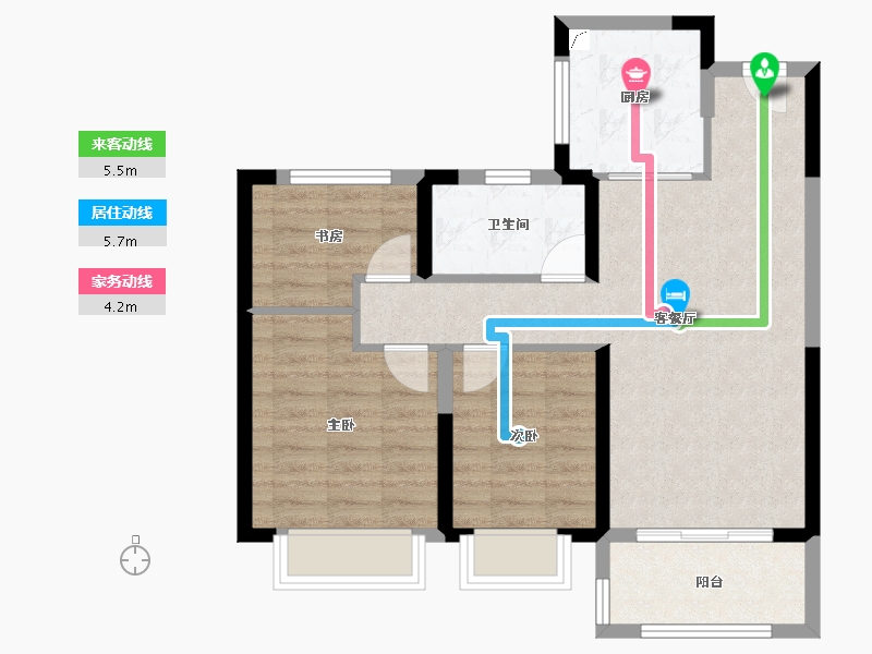 江苏省-南京市-中劲·山语春风-71.21-户型库-动静线