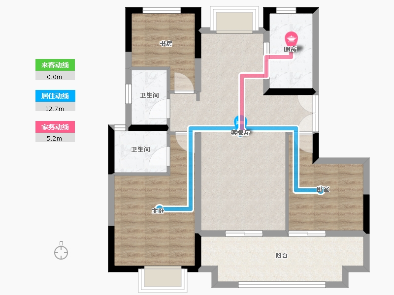 江西省-南昌市-远洋靖淞·云璟-83.20-户型库-动静线