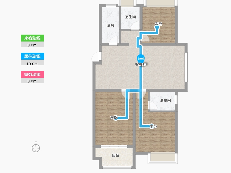 江苏省-宿迁市-富园玖誉府-94.40-户型库-动静线