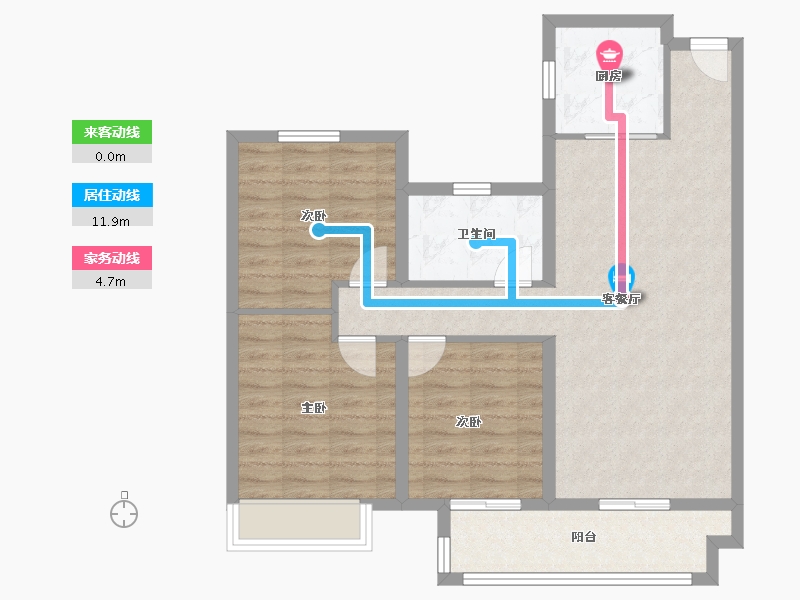 江苏省-淮安市-京师学院里-84.01-户型库-动静线