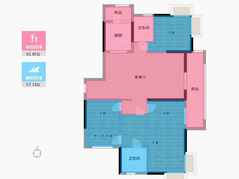 湖南省-株洲市-蓝溪谷-100.00-户型库-动静分区