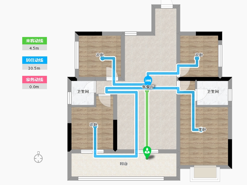 四川省-自贡市-公园锦华-87.81-户型库-动静线