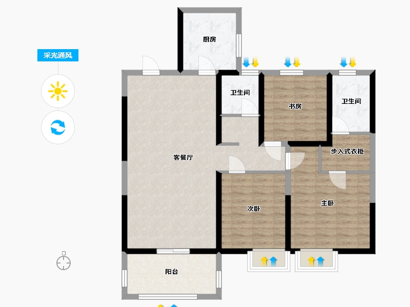 江苏省-宿迁市-宿迁城际空间站-99.90-户型库-采光通风