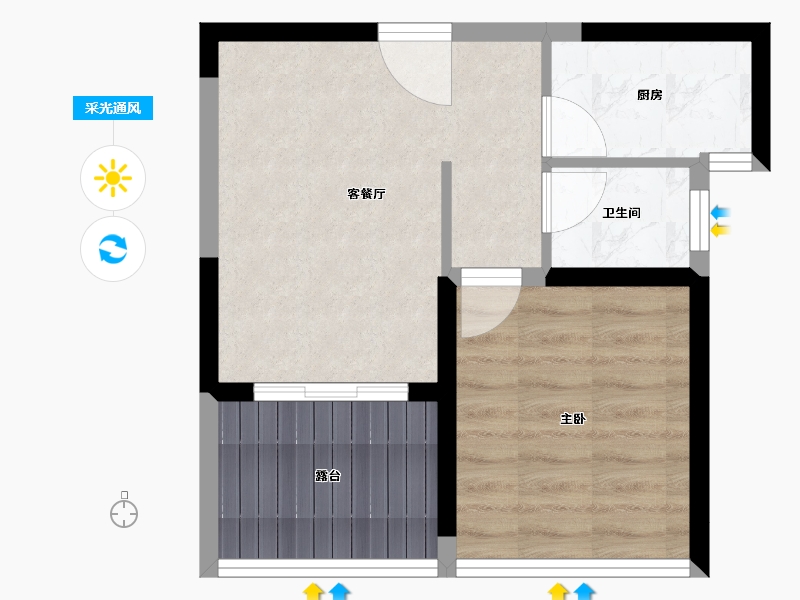 四川省-攀枝花市-普达阳光国际康养度假区-40.85-户型库-采光通风