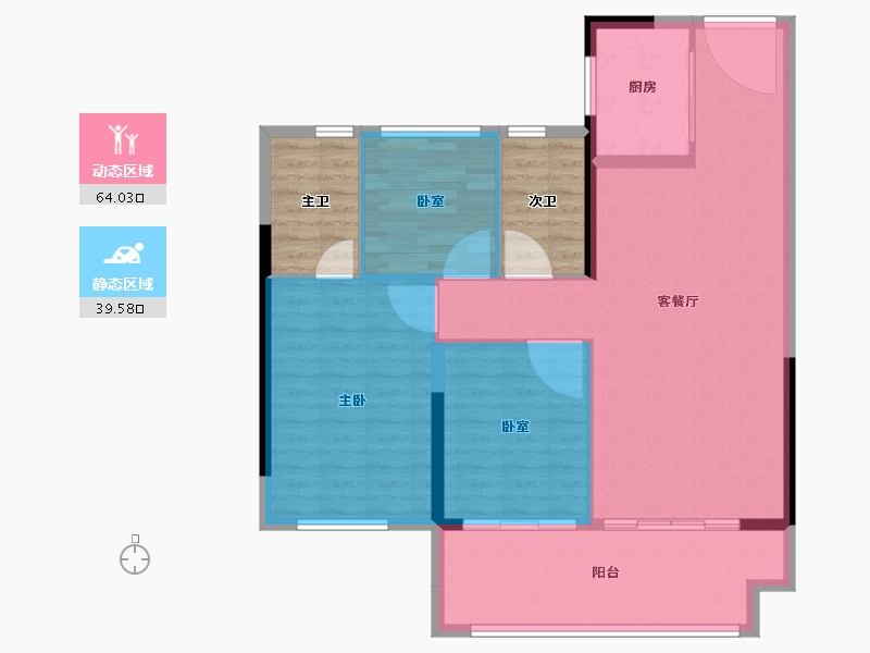 福建省-漳州市-建发玺悦-105.85-户型库-动静分区