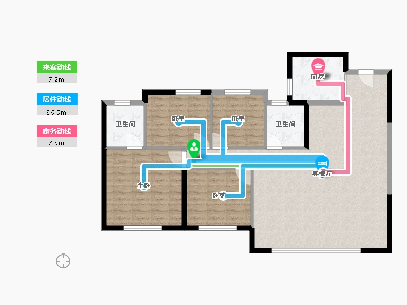 福建省-厦门市-中海环东时代-103.20-户型库-动静线